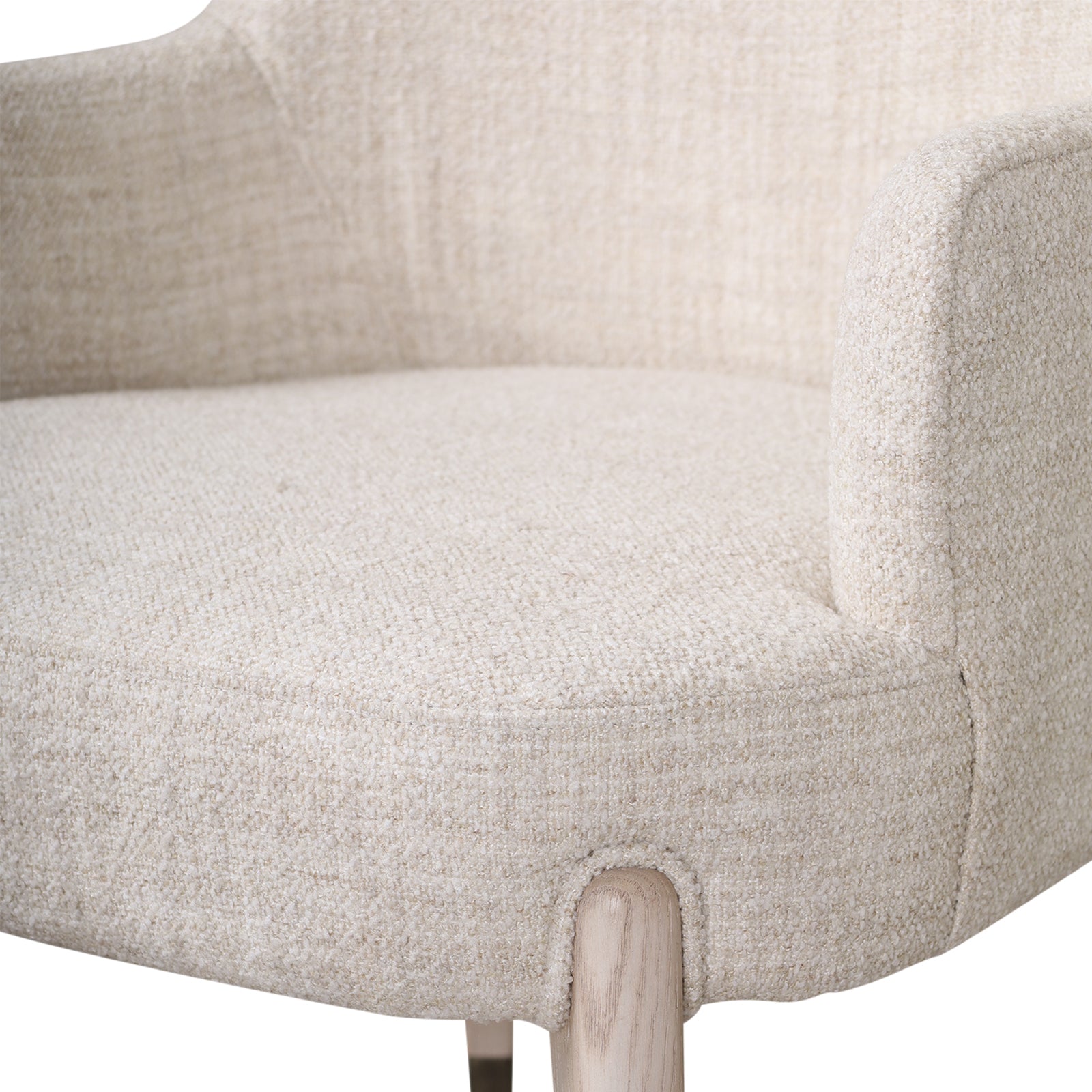 Theodore Alexander II Luna Dining Arm Chair in Light