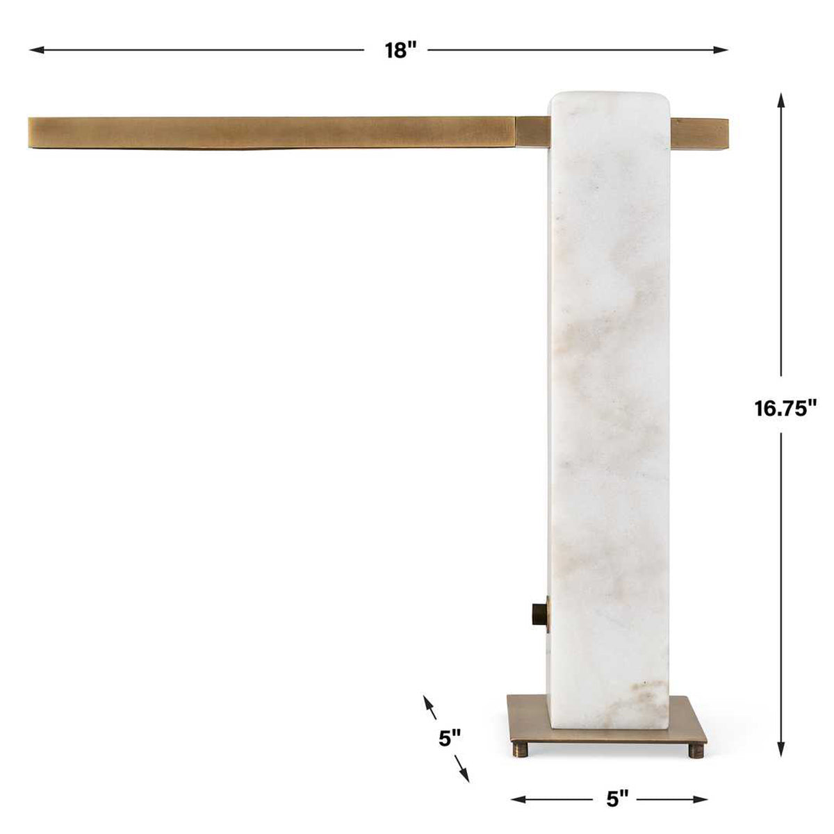 Uttermost Director LED Table Lamp in Marble