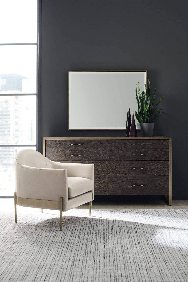 Caracole ReMix Rectangular Mirror in Bronze Gold