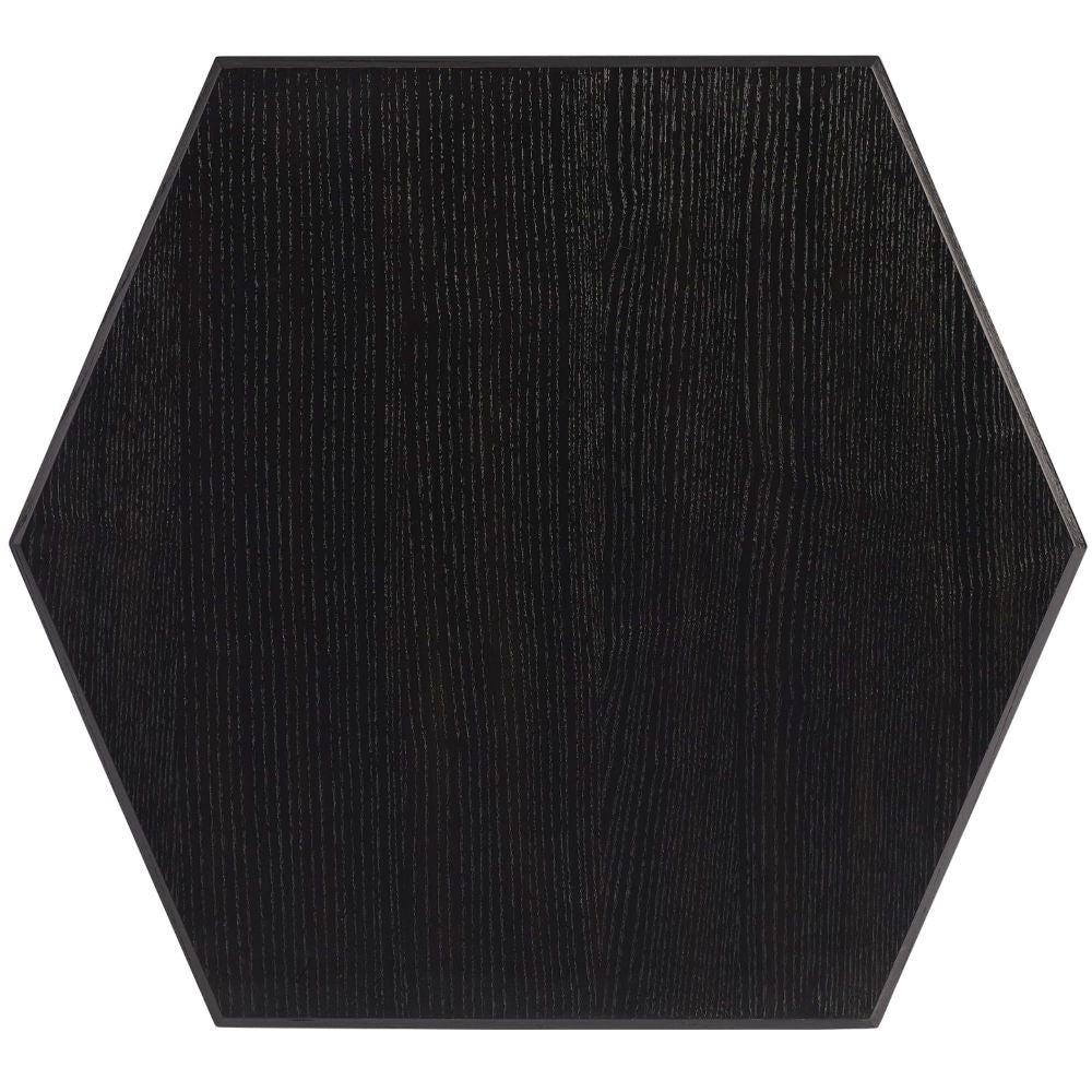 Caracole ReMix Hexagon End/Coffee Table in Black