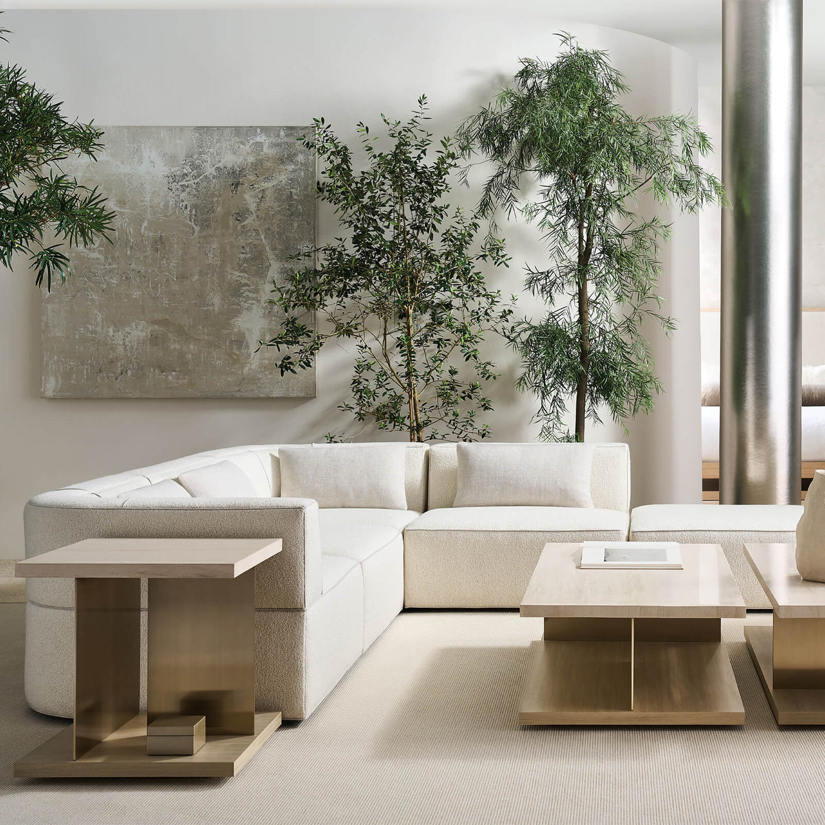 Caracole Cape Verde End Table in Light