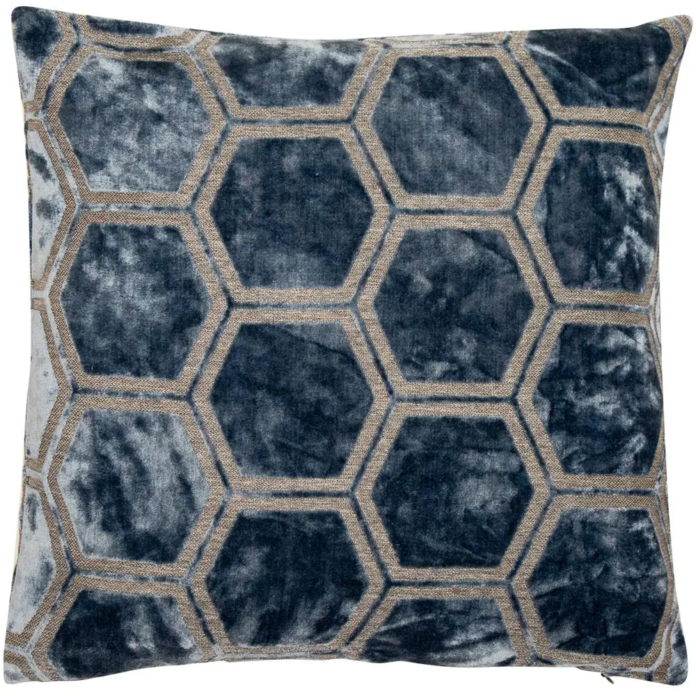 Malini Ivor Blue Cushion