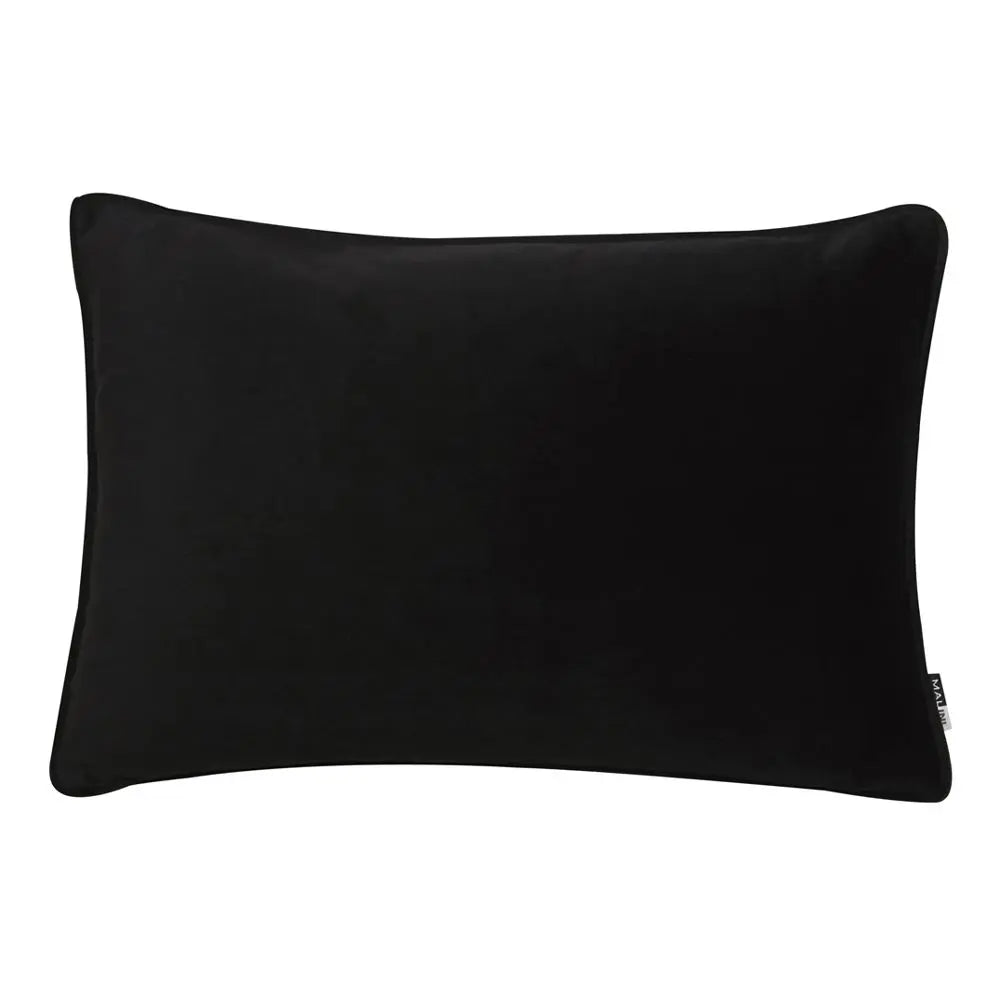 Malini Luxe Rectangle Black Cushion