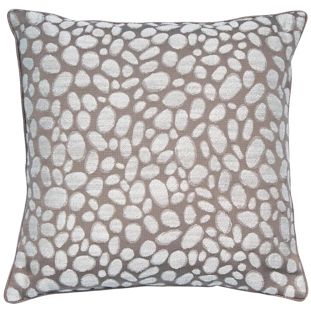 Malini Pebbles Taupe Cushion