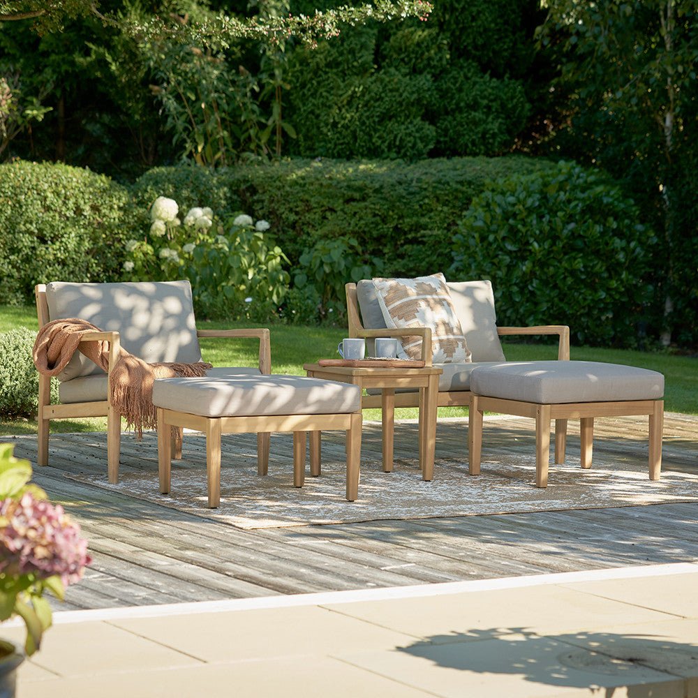 Malta Outdoor Hocker Set - Pacific Lifestyle Nicholas John Interiors