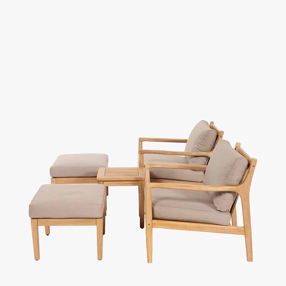 Malta Outdoor Hocker Set - Pacific Lifestyle Nicholas John Interiors