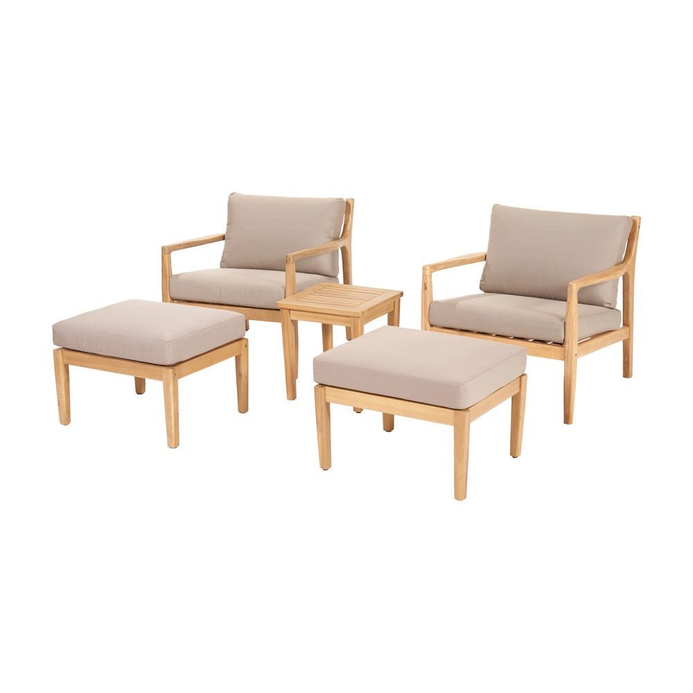 Malta Outdoor Hocker Set - Pacific Lifestyle Nicholas John Interiors