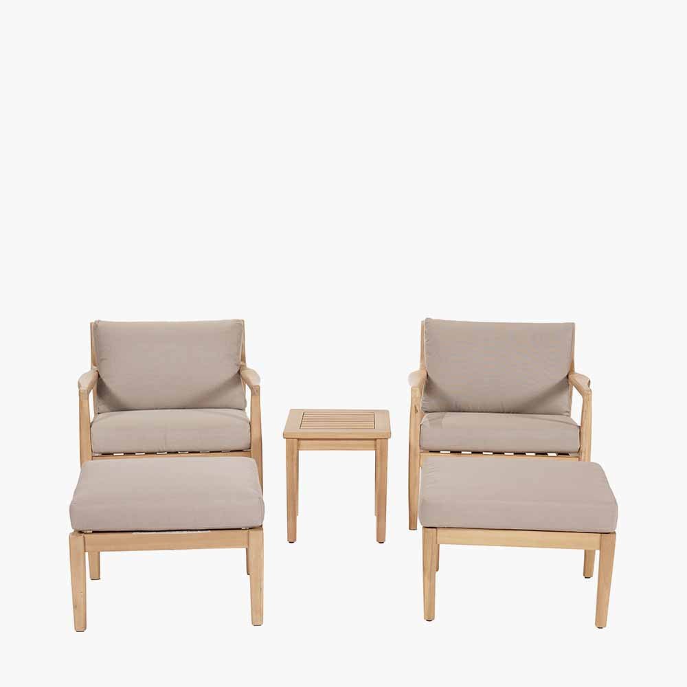 Malta Outdoor Hocker Set - Pacific Lifestyle Nicholas John Interiors