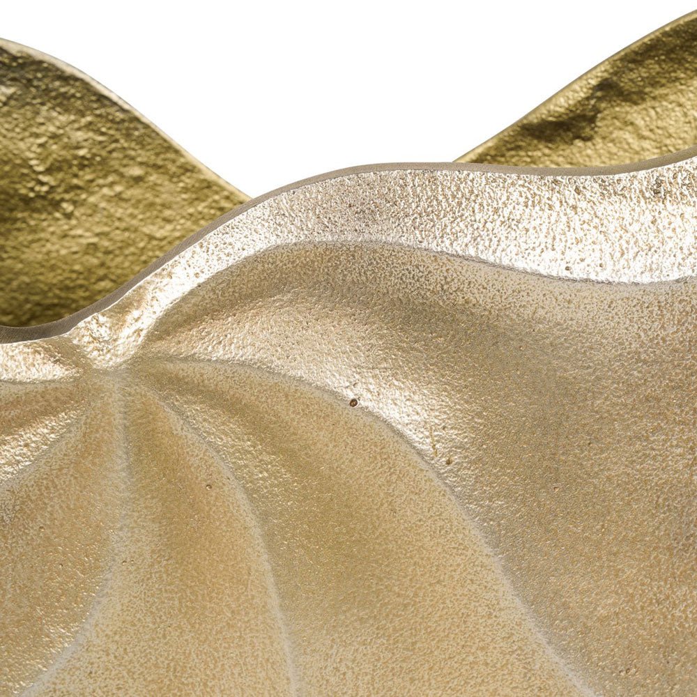 Marusia Cast Aluminium Swirl Texture Vase Nicholas John Interiors Ariese