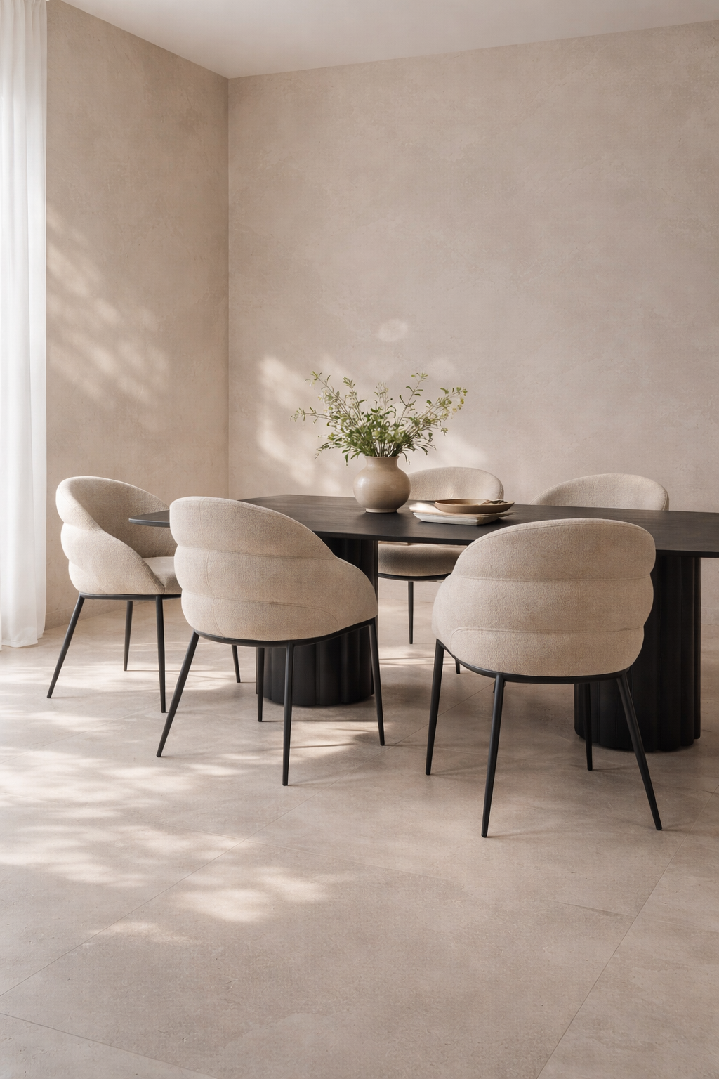 Mayer Dining Chair - Embley Cream   Nicholas John Interiors