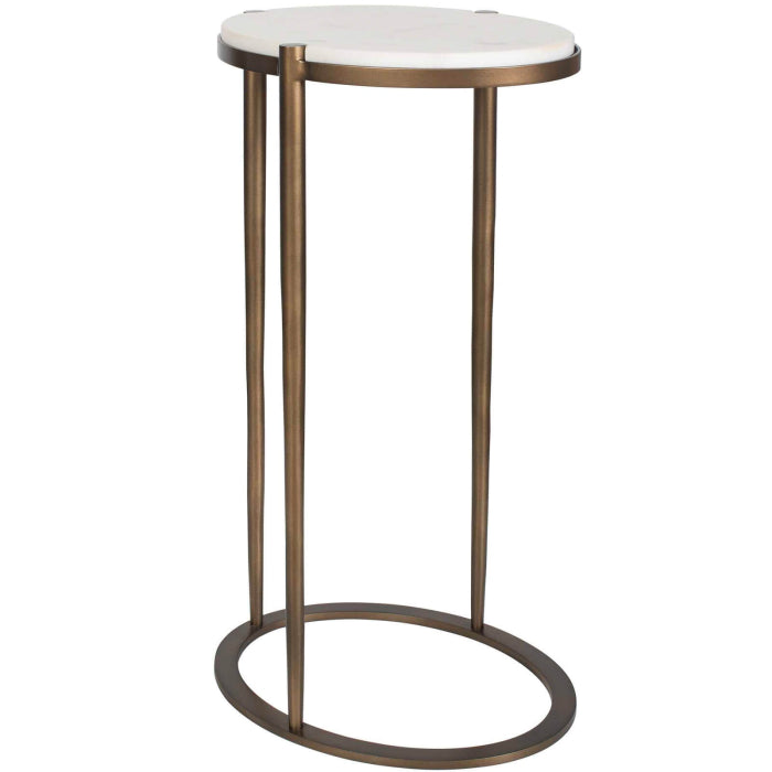 Uttermost Mercier Round Marble Side Table