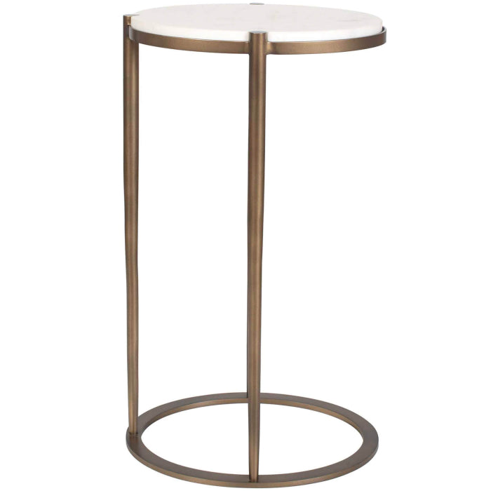 Uttermost Mercier Round Marble Side Table