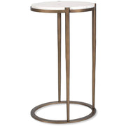 Mercier Round Marble Side Table