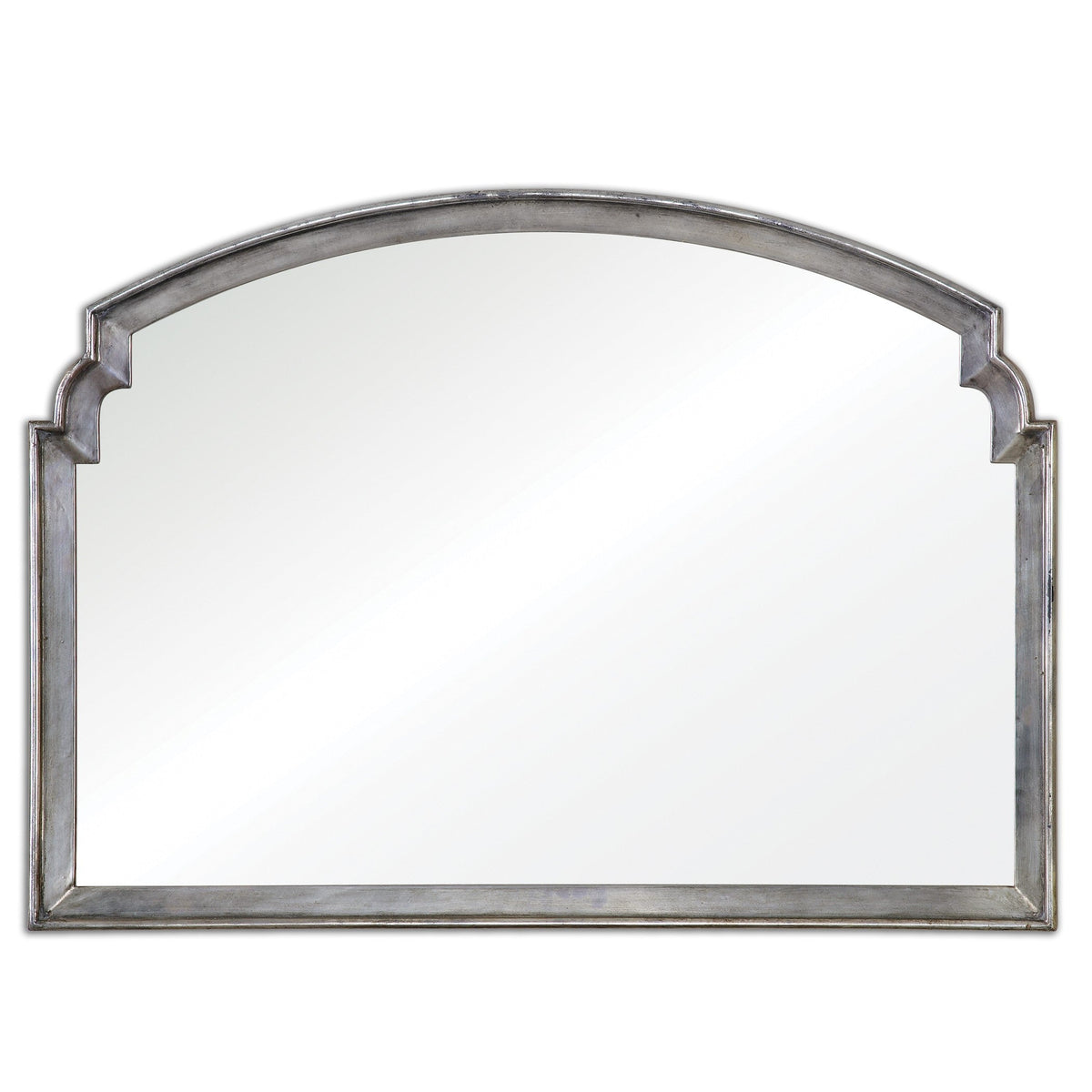Via Della Overmantle Mirror in Silver
