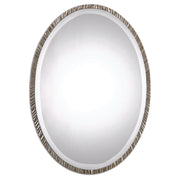 Annadel Oval Mirror in Polished Nickel