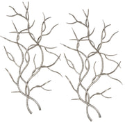 Silver Branches Wall Art S/2