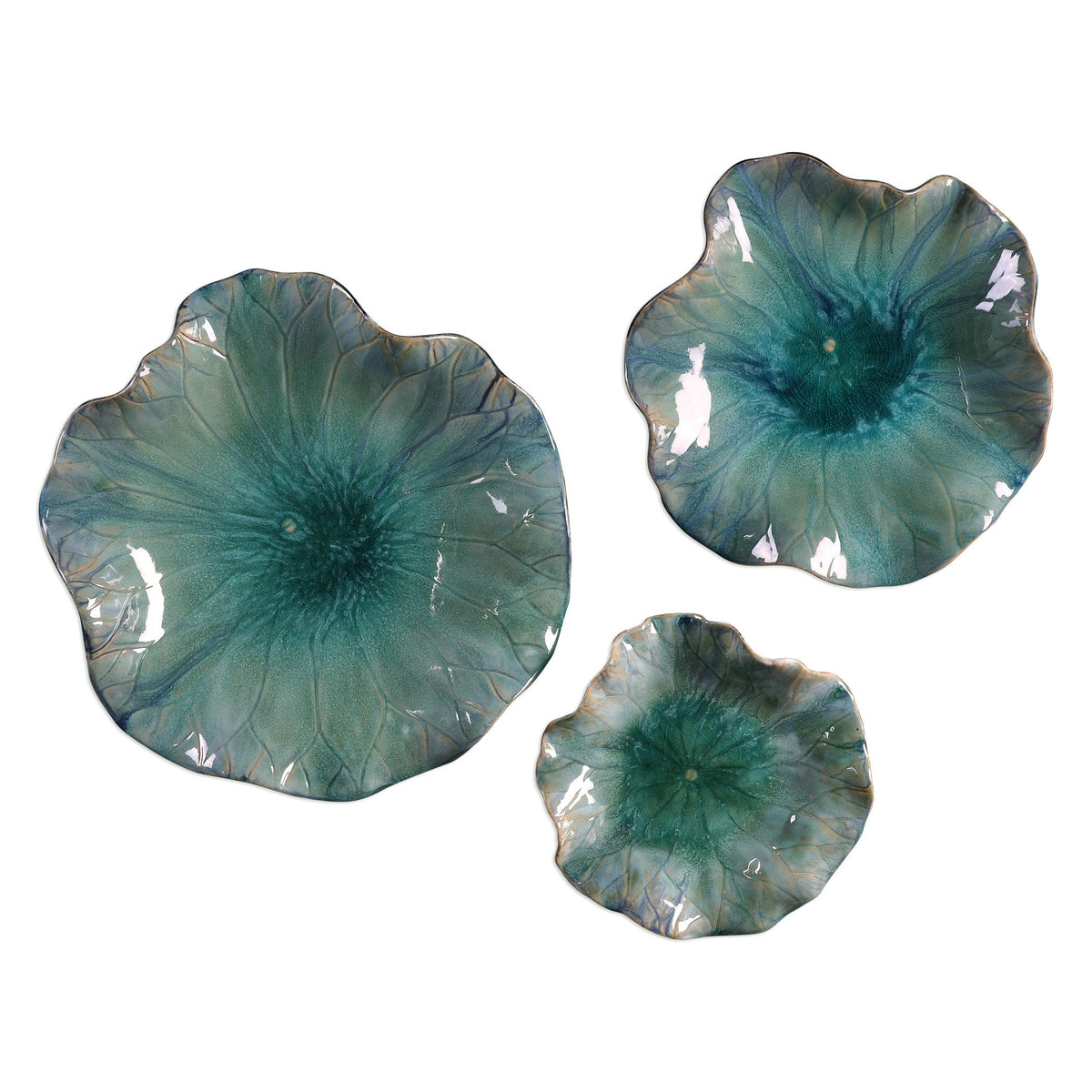Abella Ceramic Wall-Mounted Bowls - Set of 3