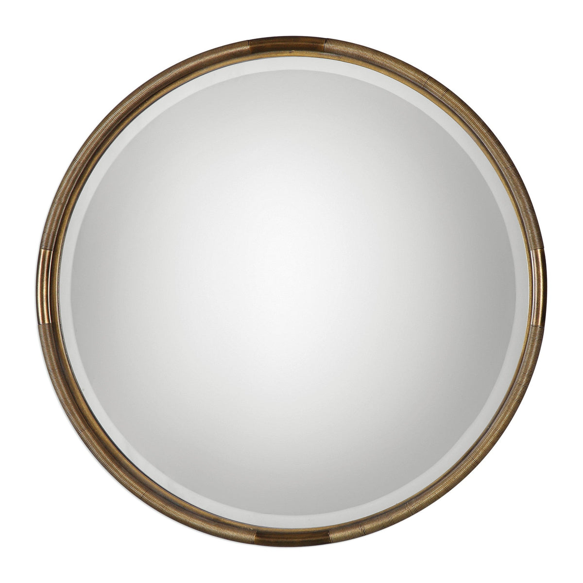  Finnick Iron Coil Round Mirror