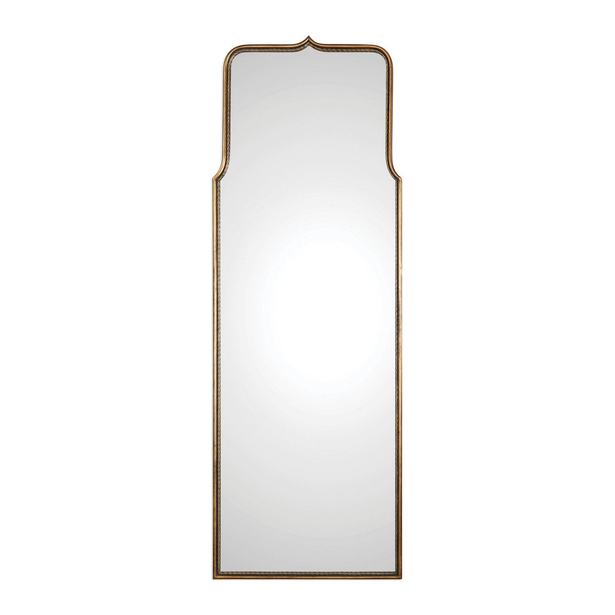 Adelasia Full Length Mirror in Antiqued Gold