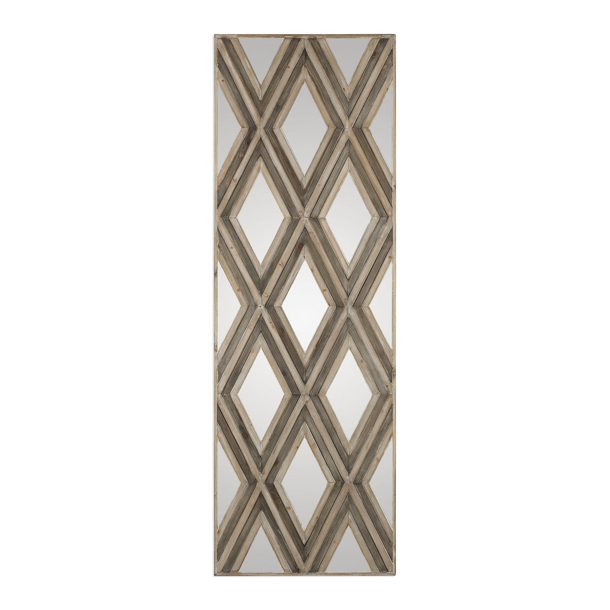  Tahira Geometric Argyle Pattern Wall Mirror