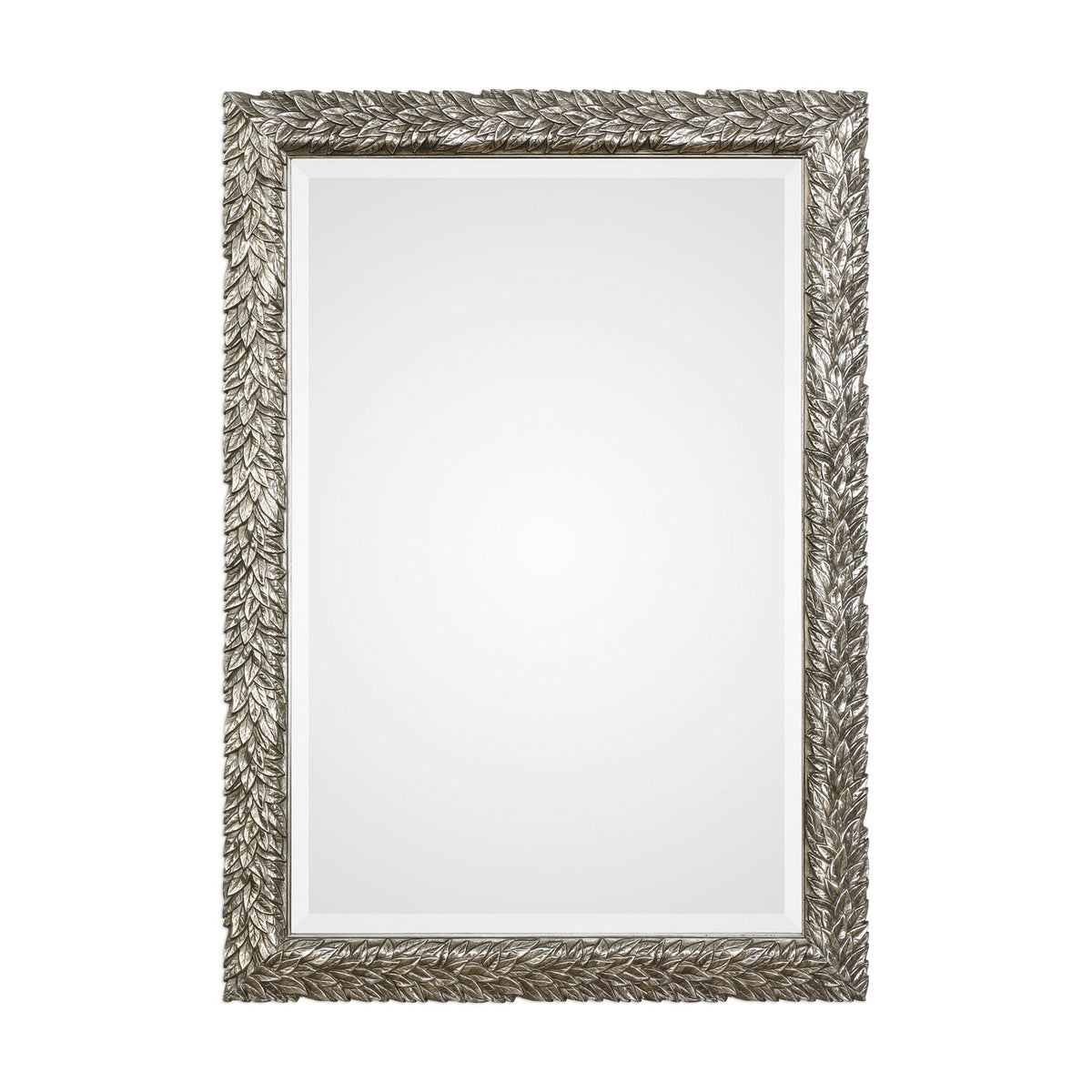  Evelina Silver Leaves Mirror