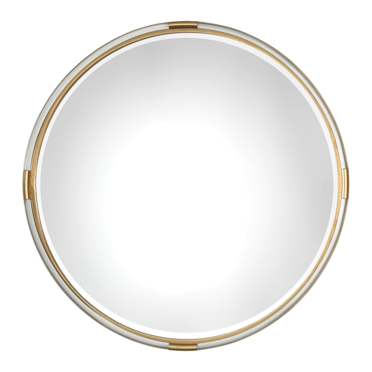  Mackai Round Gold Mirror