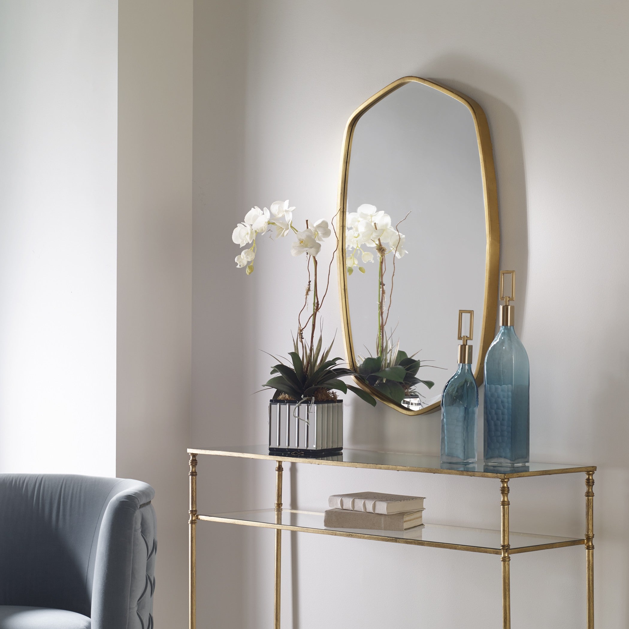 Uttermost Duronia Antiqued Gold Mirror - CLEARANCE - BRAND NEW BOXED