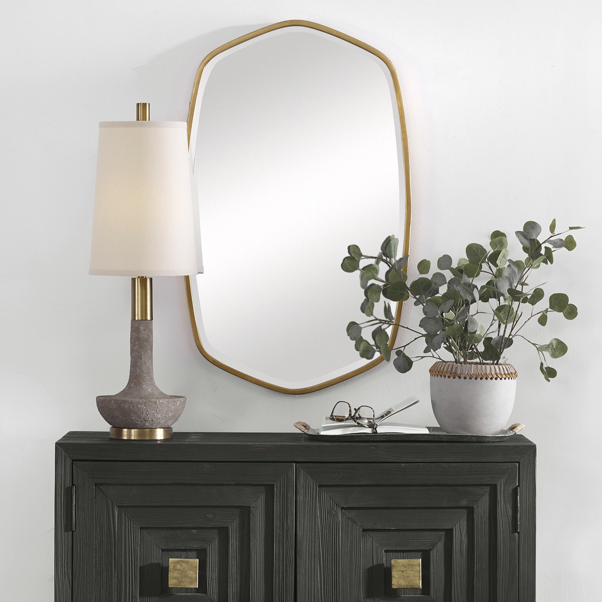 Uttermost Duronia Antiqued Gold Mirror - CLEARANCE - BRAND NEW BOXED