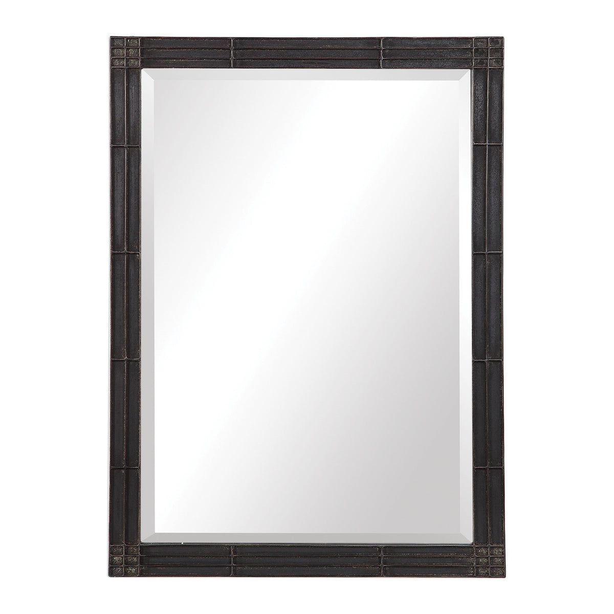  Gower Aged Black Vanity Mirror