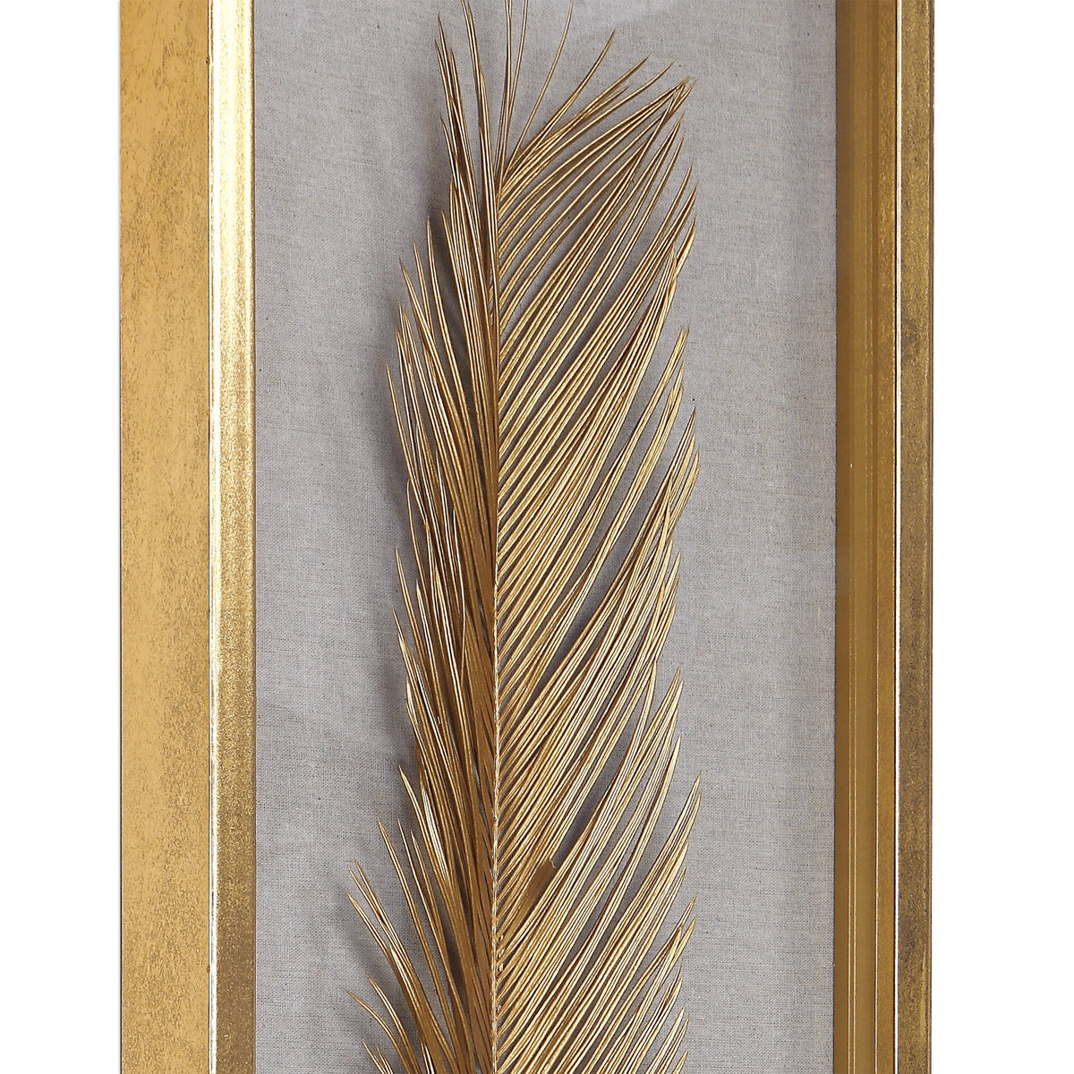 Uttermost Palma Gold Leaf Shadow Box - Set of 3