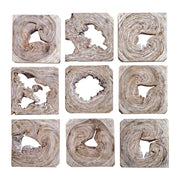  Bahati Wood Wall Art, S/9