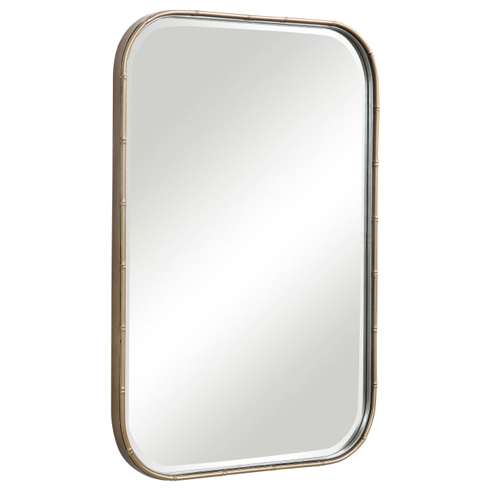 Uttermost Malay Rectangular Mirror in Antique Gold