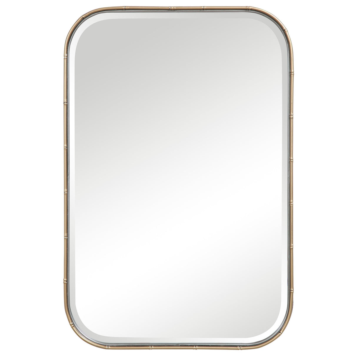 Malay Rectangular Mirror in Antique Gold 