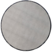  Junius Antique White Round Mirror
