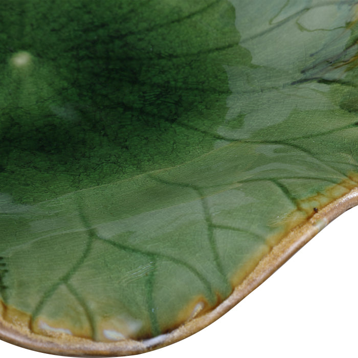 Uttermost Abella Ceramic Wall-Mounted Bowls in Green - Set of 3