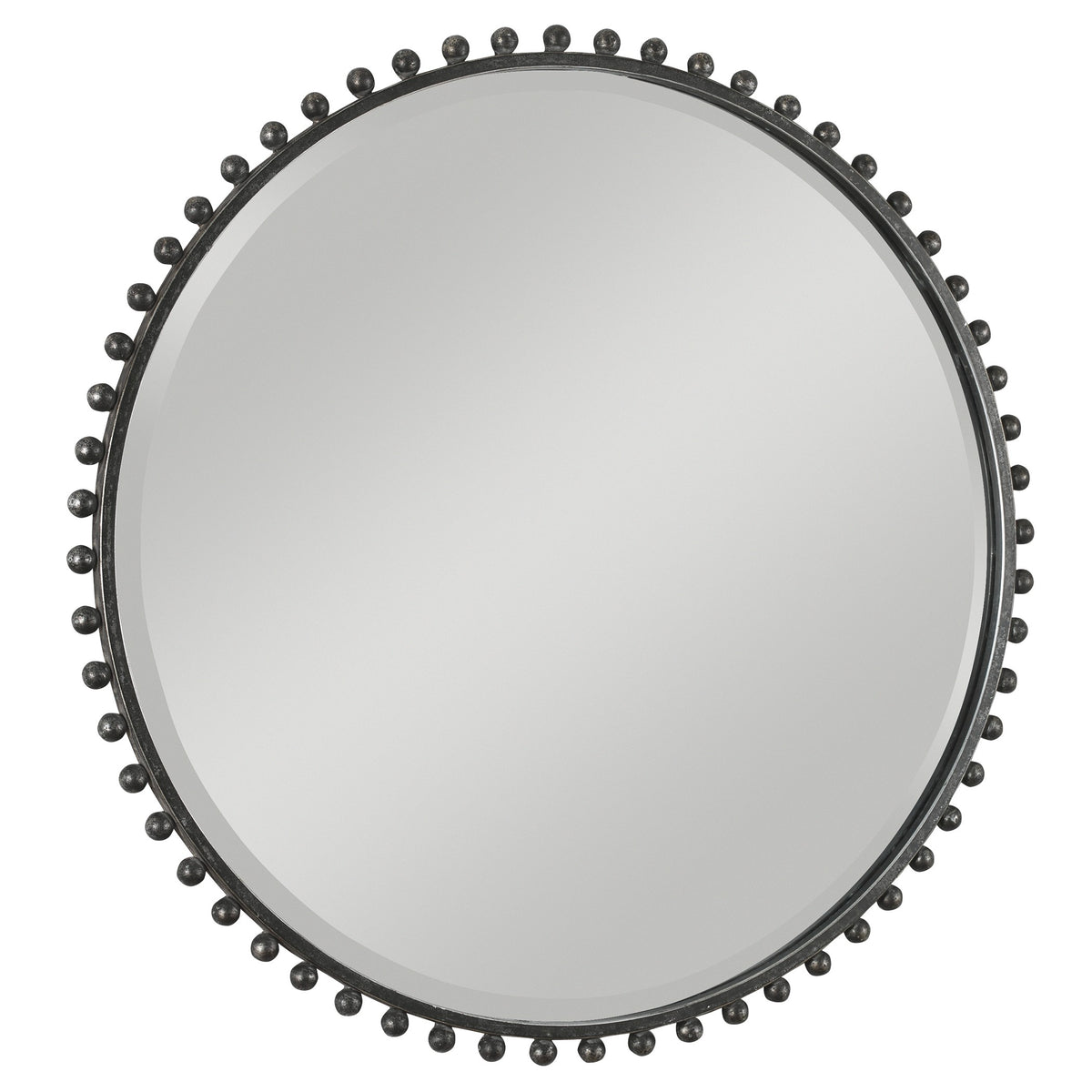 Uttermost Taza Round Iron Mirror