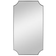  Lennox Black Scalloped Corner Mirror
