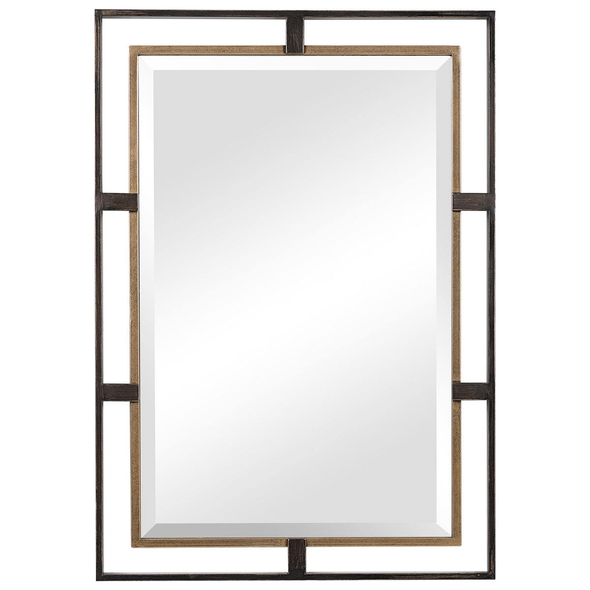  Carrizo Gold & Bronze Rectangle Mirror