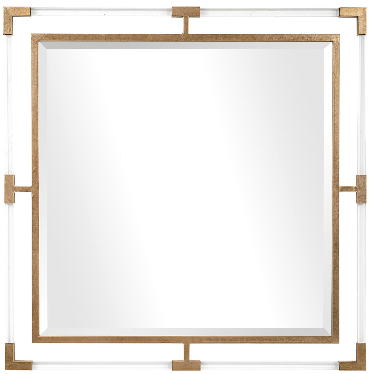 Balkan Square Mirror in Gold