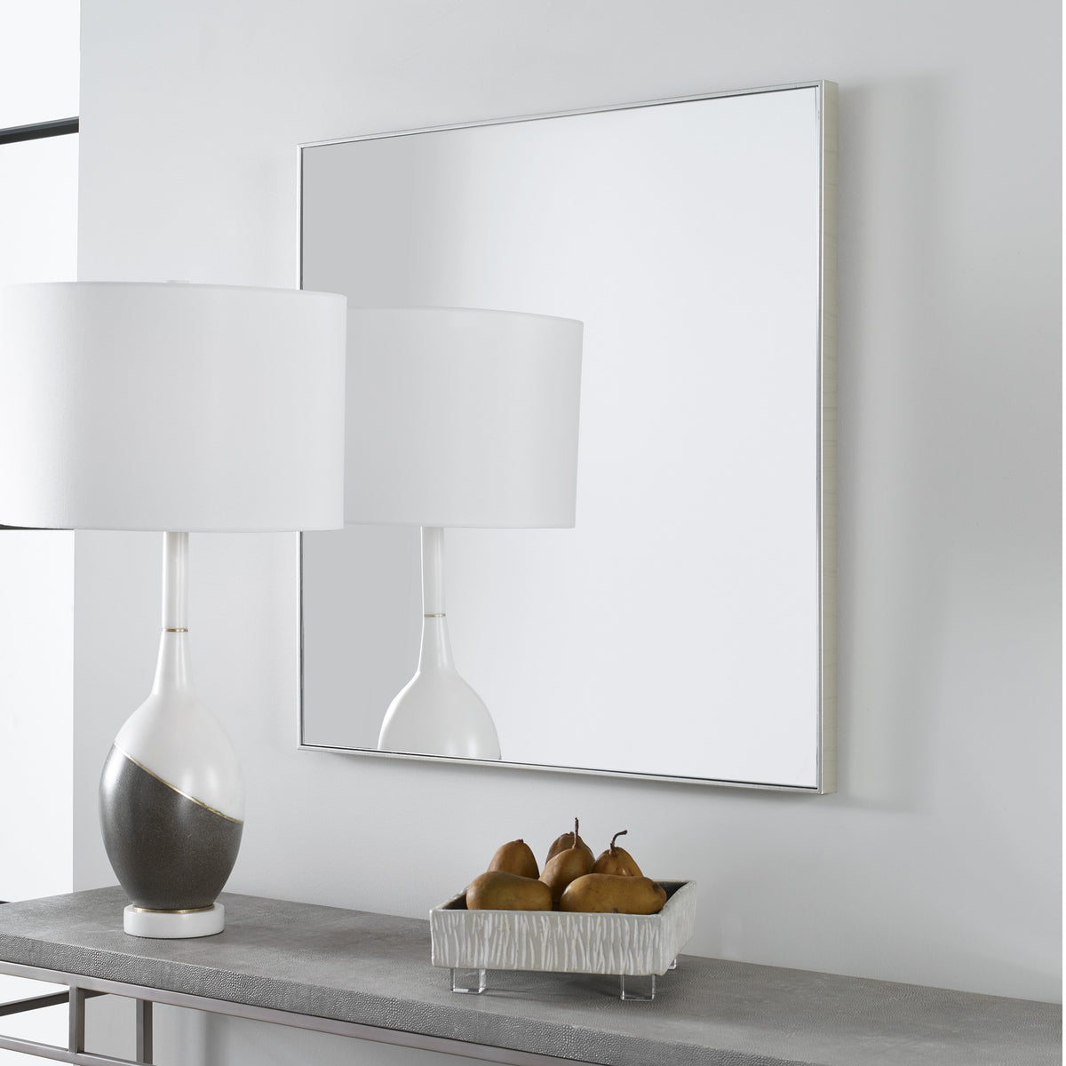 Uttermost Alexo Square Mirror in Silver