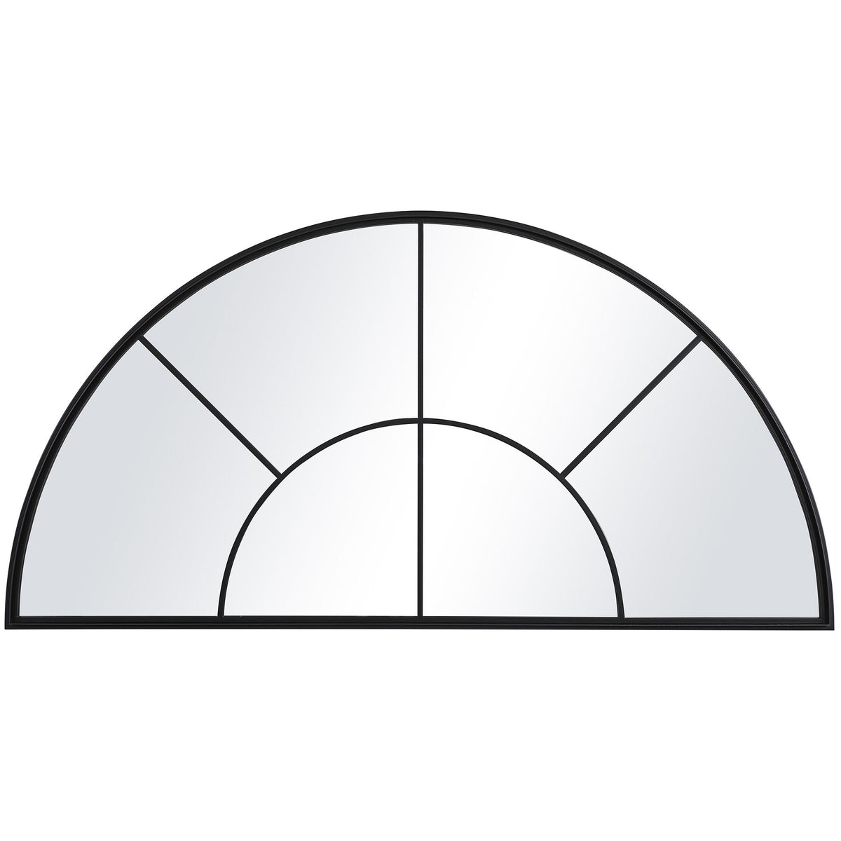  Rousseau Iron Window Arch Mirror