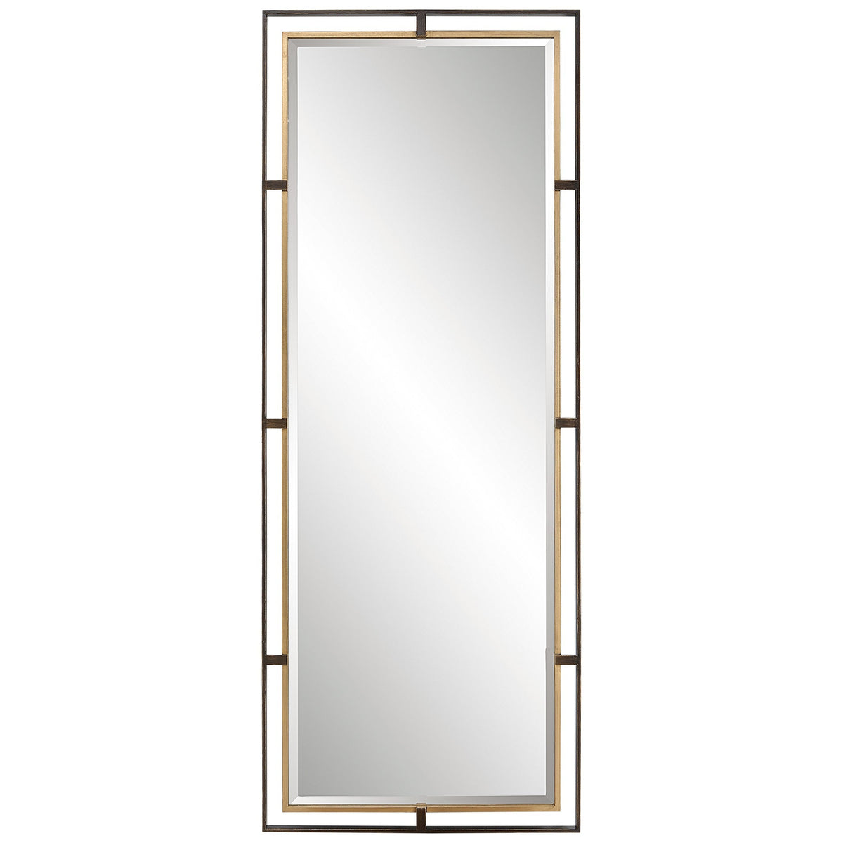 Carrizo Tall Bronze & Gold Mirror