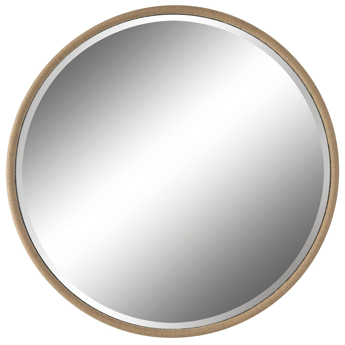  Ranchero Natural Rope Round Mirror