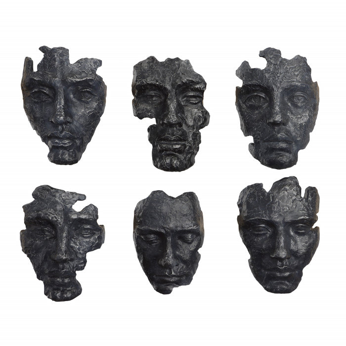 Uttermost Self-Portrait Metallic Set of 6 Wall Decor