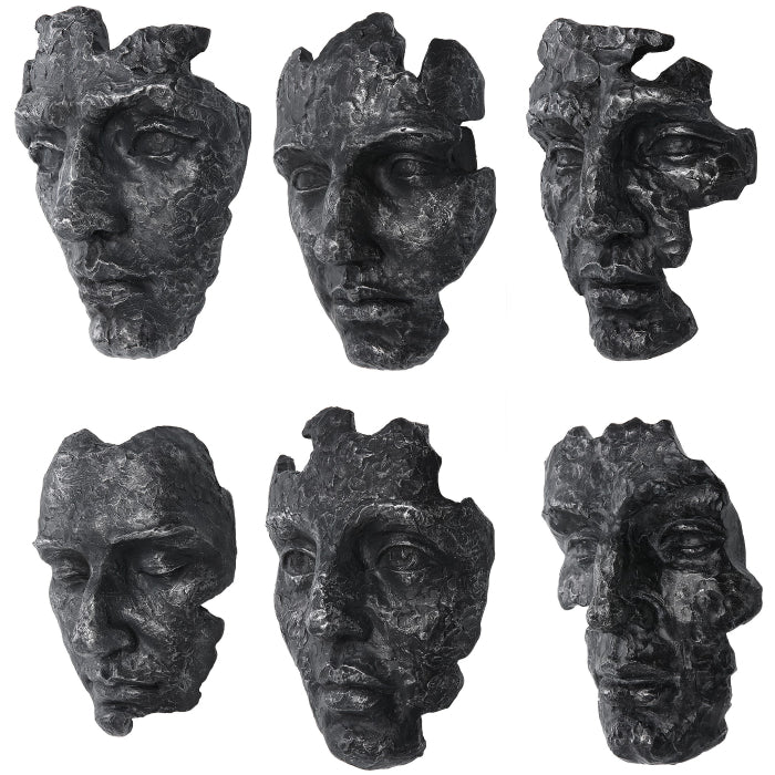 Uttermost Self-Portrait Metallic Set of 6 Wall Decor