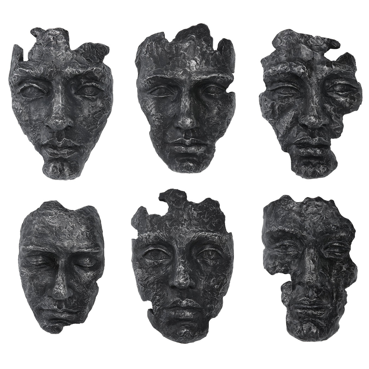  Self-Portrait Metallic Wall Decor, Set/6