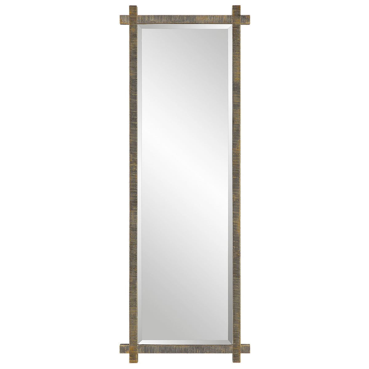 Abanu Ribbed Gold Dressing Mirror