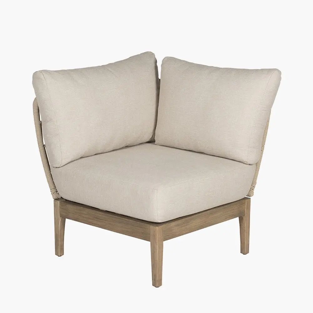 Moeven Outdoor Corner Seating Set in Latte & Oatmeal - Pacific Lifestyle Outdoor Lounge Sets