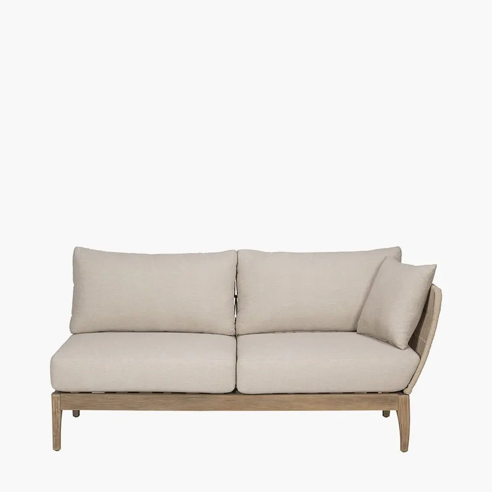 Moeven Outdoor Corner Seating Set in Latte & Oatmeal - Pacific Lifestyle Outdoor Lounge Sets