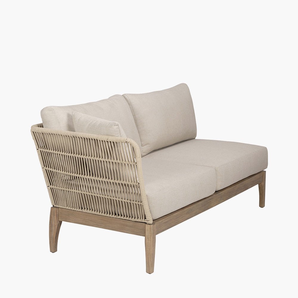Moeven Outdoor Corner Seating Set in Latte & Oatmeal - Pacific Lifestyle Outdoor Lounge Sets